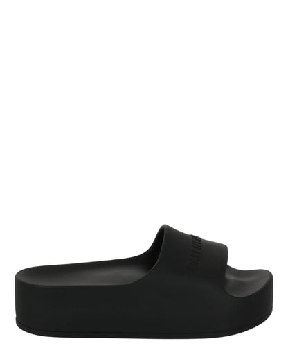 Balenciaga Chunky Logo Slide Sandals