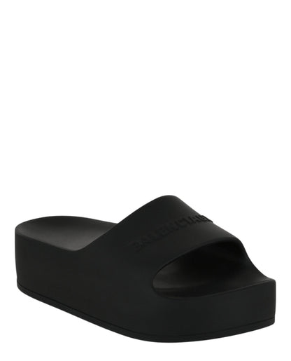 Balenciaga Chunky Logo Slide Sandals