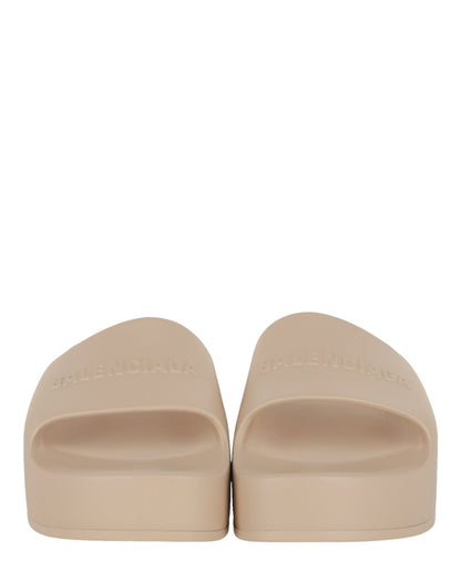 Balenciaga Chunky Logo Slide Sandals