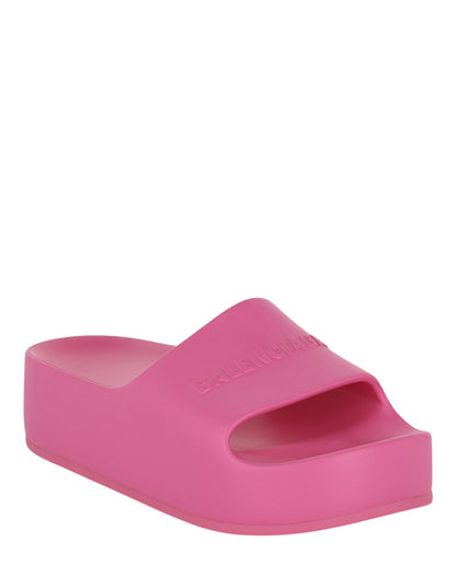 Balenciaga Chunky Logo Slide Sandals