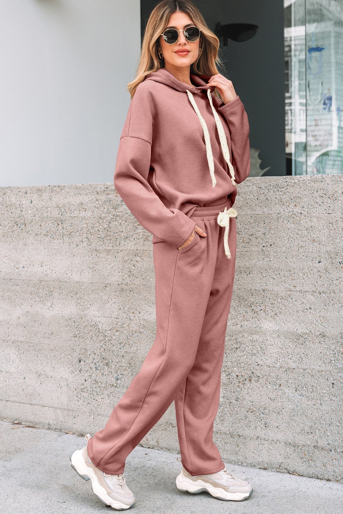 Threaded Pear Cleo and High Waist Pants