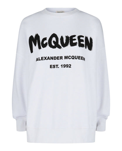 Alexander McQueen Graffiti Logo Sweatshirt