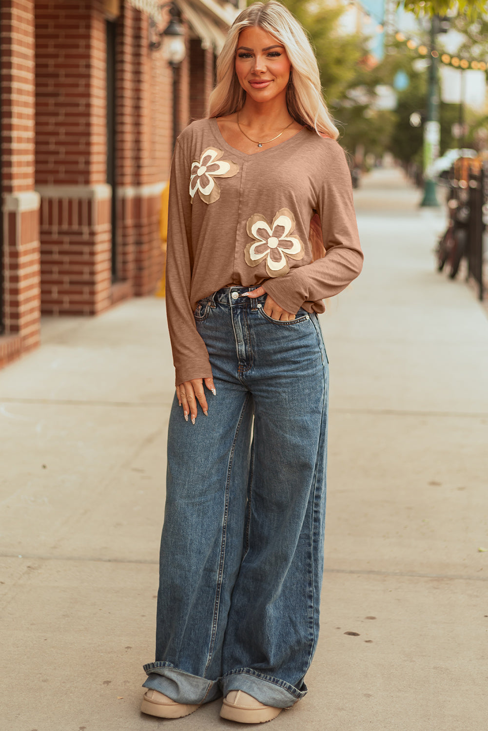 Threaded Pear Zoe Sleeve T Shirt Long Sleeve Top