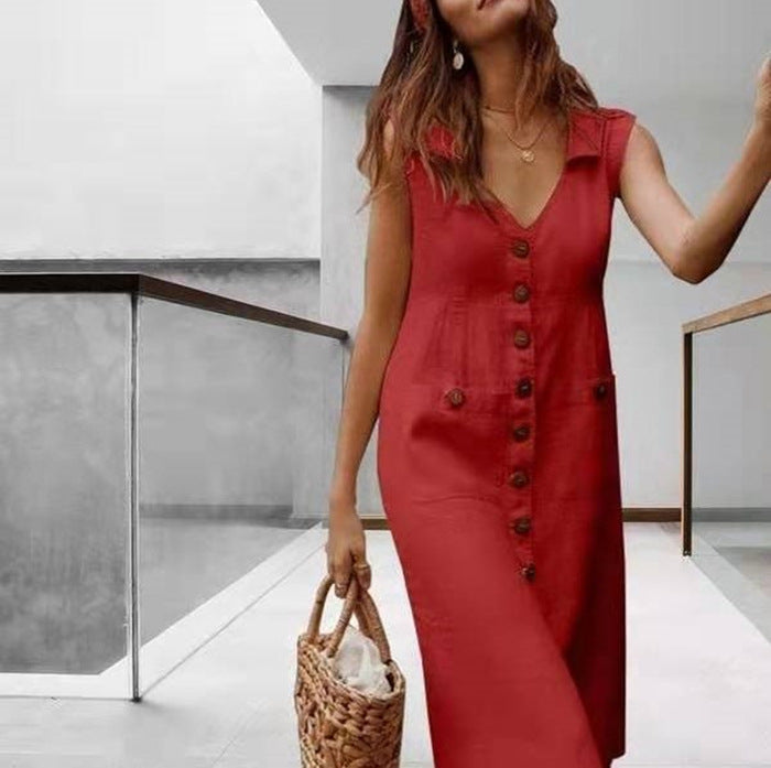 Single-Breasted Tailored Executive Dress | High-Sense Professional Button-Down Midi | Trendy Minimalist Sleek Workwear Dress | Luxury-Label Statuesque Radiant Apparel | 2026 High-Fashion Emerald-Luxe Essential