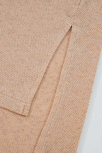 Threaded Pear Abby Shoulder Knit Tunic PLUS Top