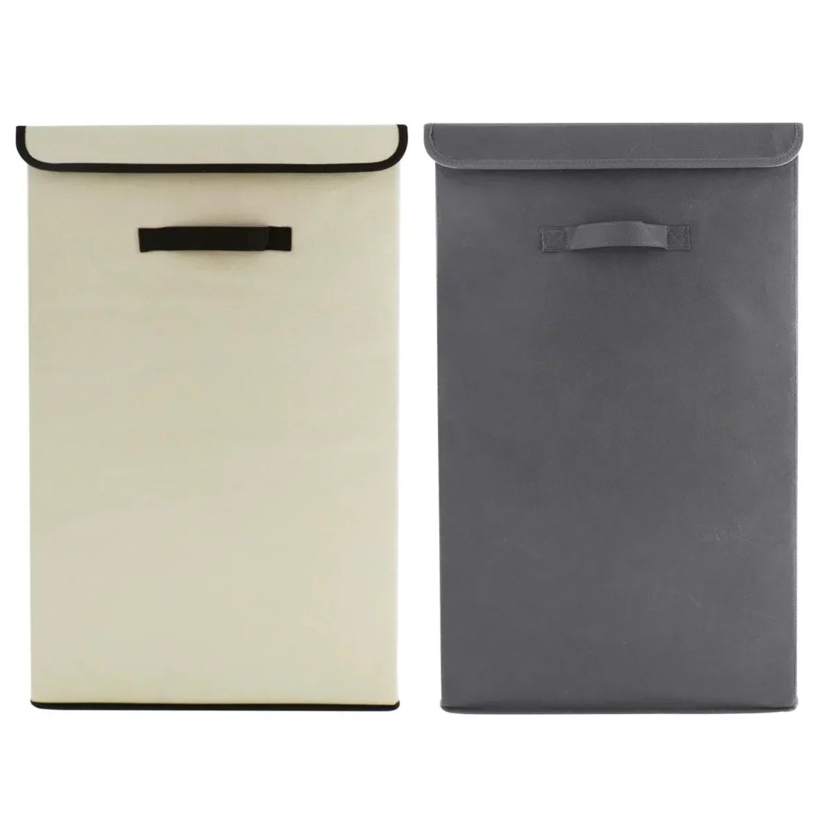 2 Pack Large Laundry Basket, Waterproof, Freestanding Laundry Hamper, Collapsible Tall Clothes Hamper with Extended Handles for Clothes Toys in the Dorm and Family