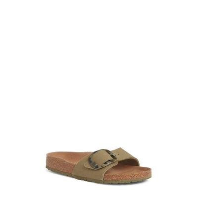 Birkenstock Unisex Madrid Big Buckle Rivet Logo Textile Faded Khaki