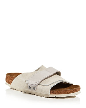 Birkenstock Unisex Kyoto Nubuck Leather Modern Suede Antique White