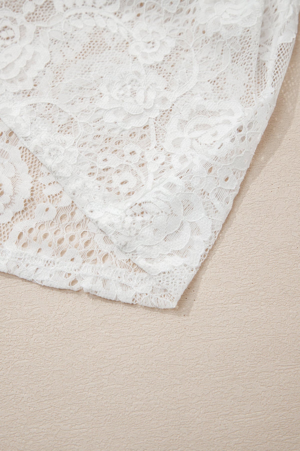 Threaded Pear Maxine Lace Overlay Long Dress