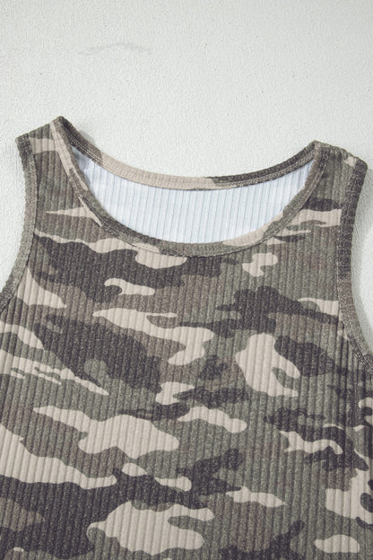 Threaded Pear Wrenley Ribbed Knit Tank Top