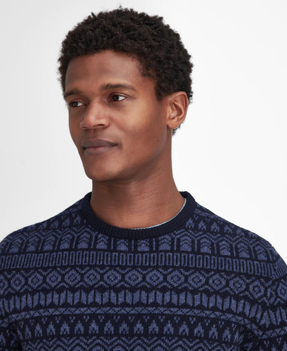 Barbour Men's Stonebeck Fairisle Crew Neck Jumper