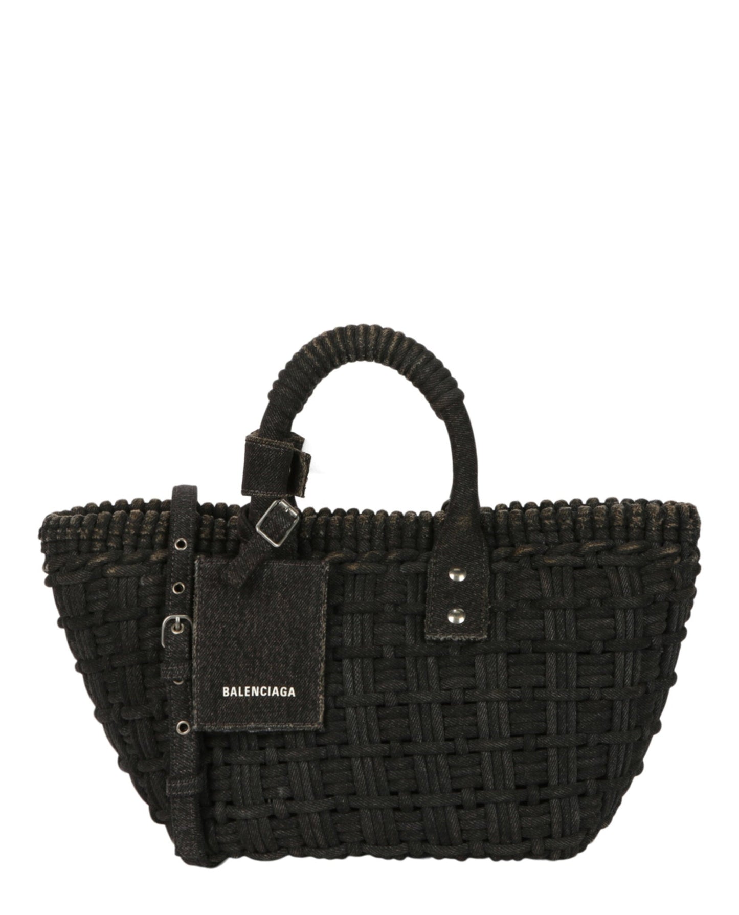 Balenciaga Bistro Xs Basket Top Handle Bag in Denim