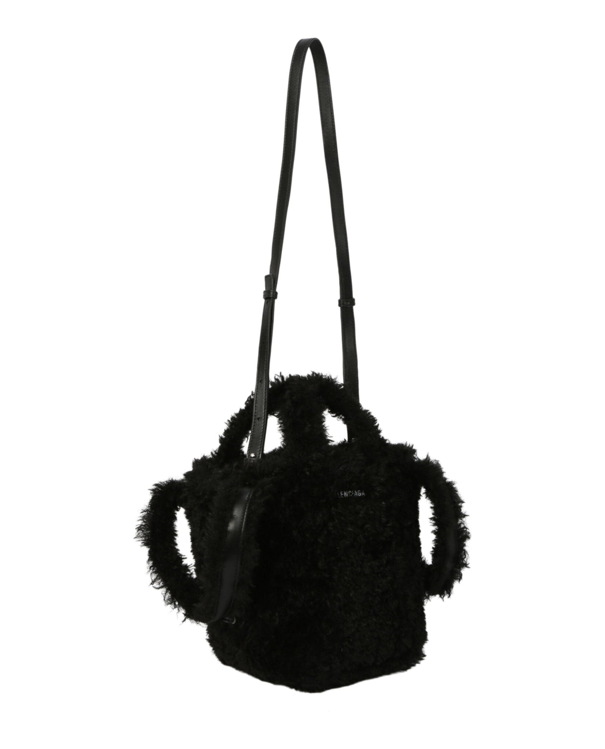 Balenciaga Everyday 2.0 Xs North-South Faux-Fur Tote