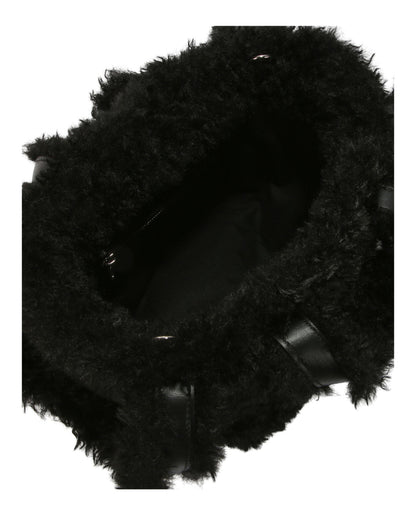 Balenciaga Everyday 2.0 Xs North-South Faux-Fur Tote