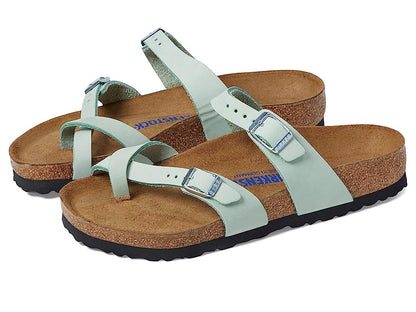 Birkenstock Unisex Mayari Soft Footbed Nubuck Leather Matcha