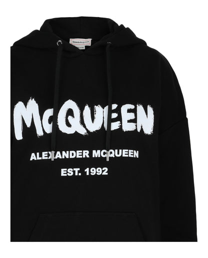 Alexander McQueen Graffiti Logo Hoodie
