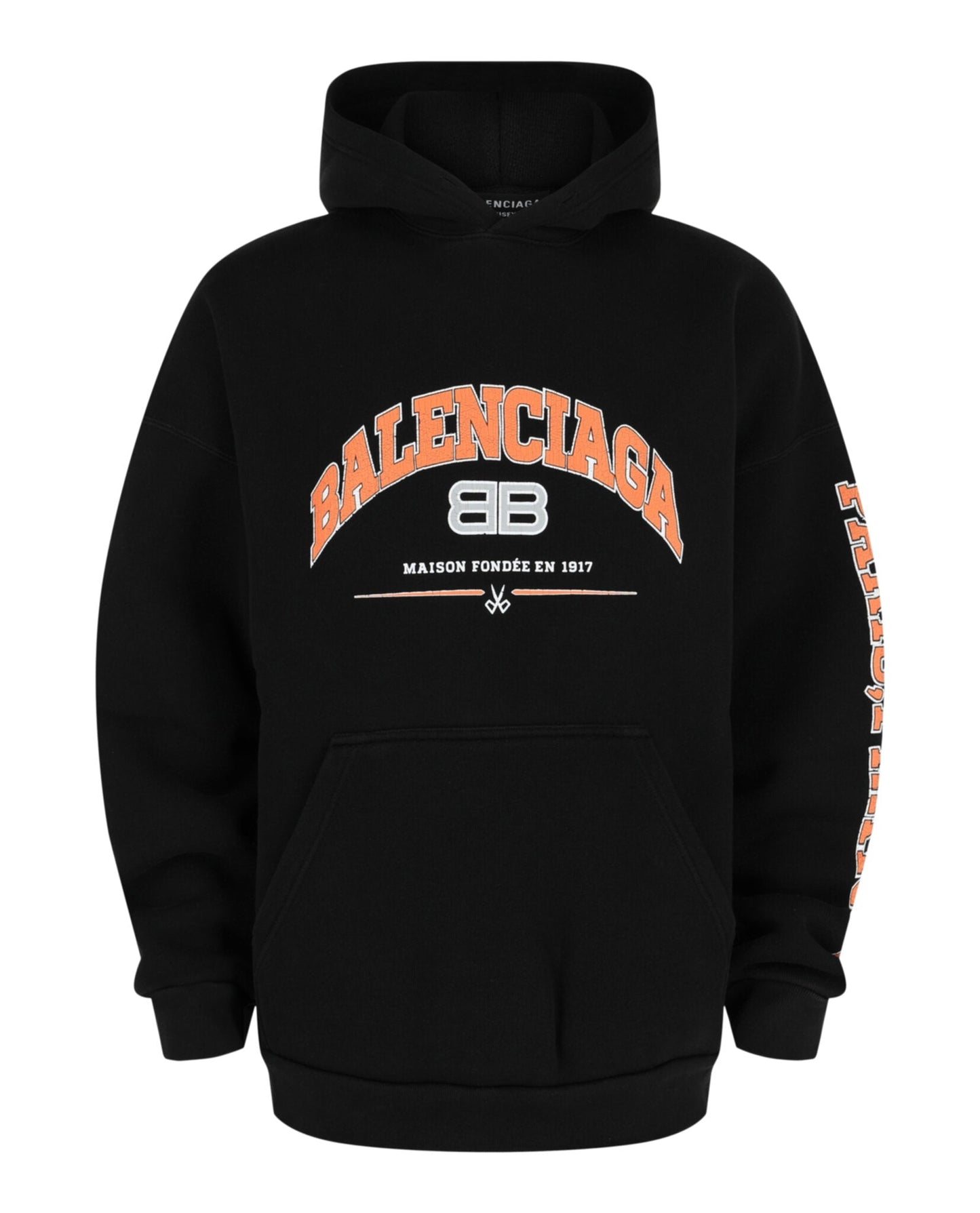 Balenciaga Oversized Logo Print Hoodie