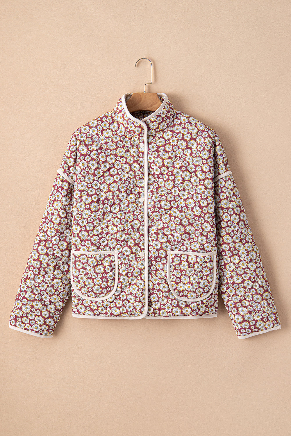 Threaded Pear Avery Contrast Edge Stand Jacket