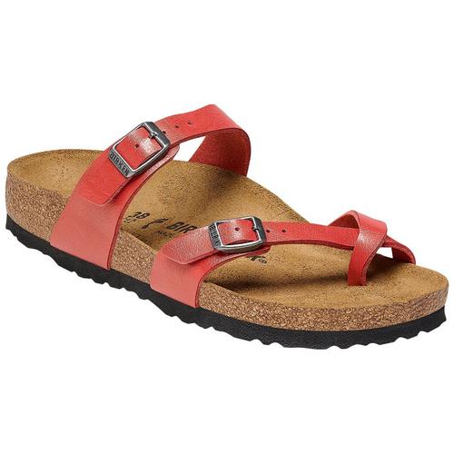 Birkenstock Unisex Sydney Birko-flor Graceful Mars Red