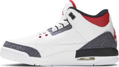 Air Jordan Grade School Retro 3 'Se Fire Red Denim' Gs Sneakers