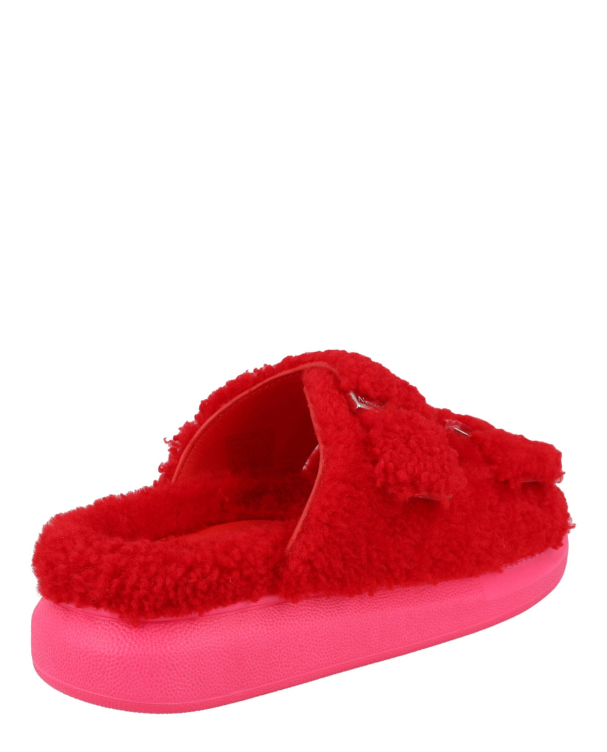 Alexander McQueen Women's Shearling Slide Sandals