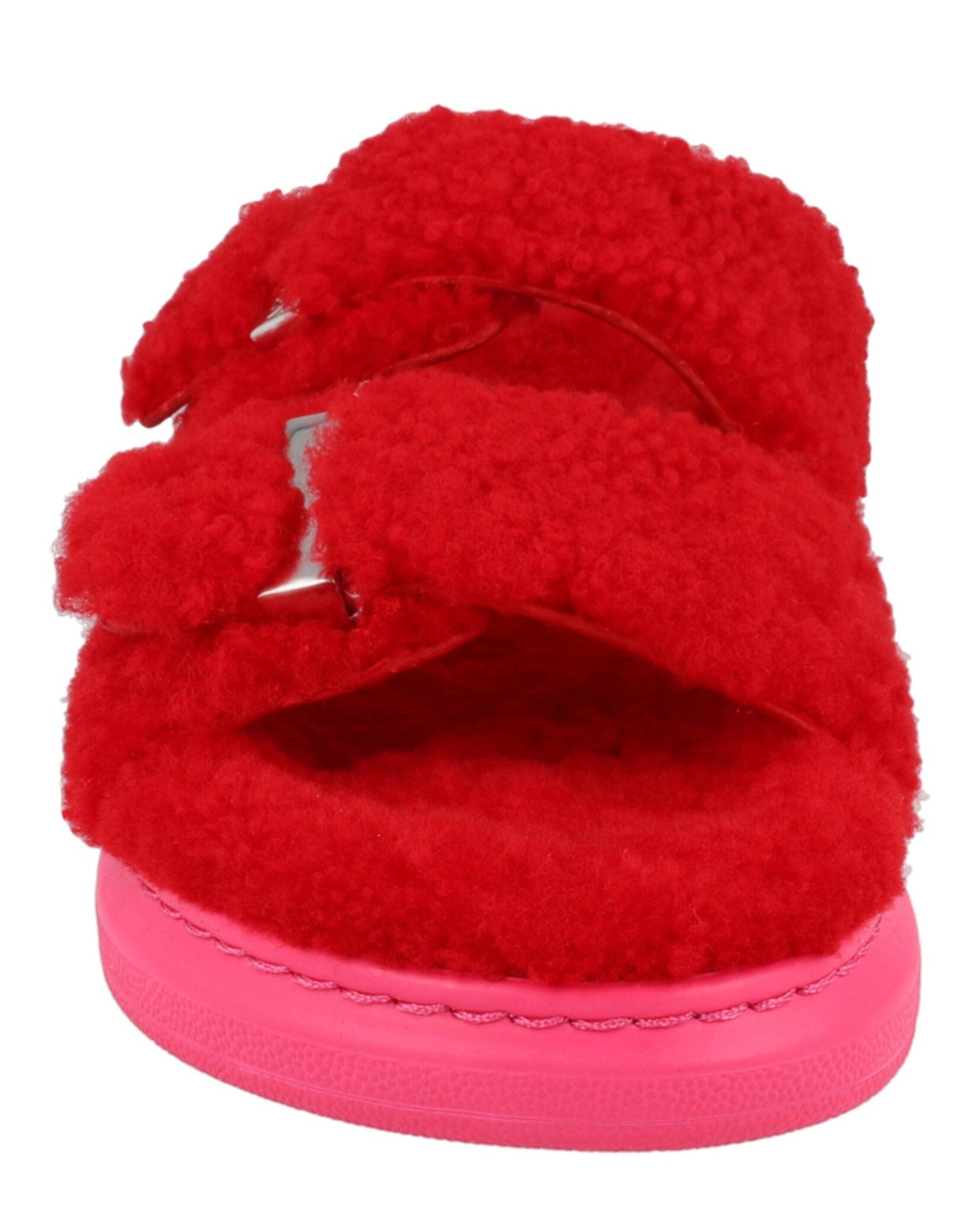 Alexander McQueen Women's Shearling Slide Sandals