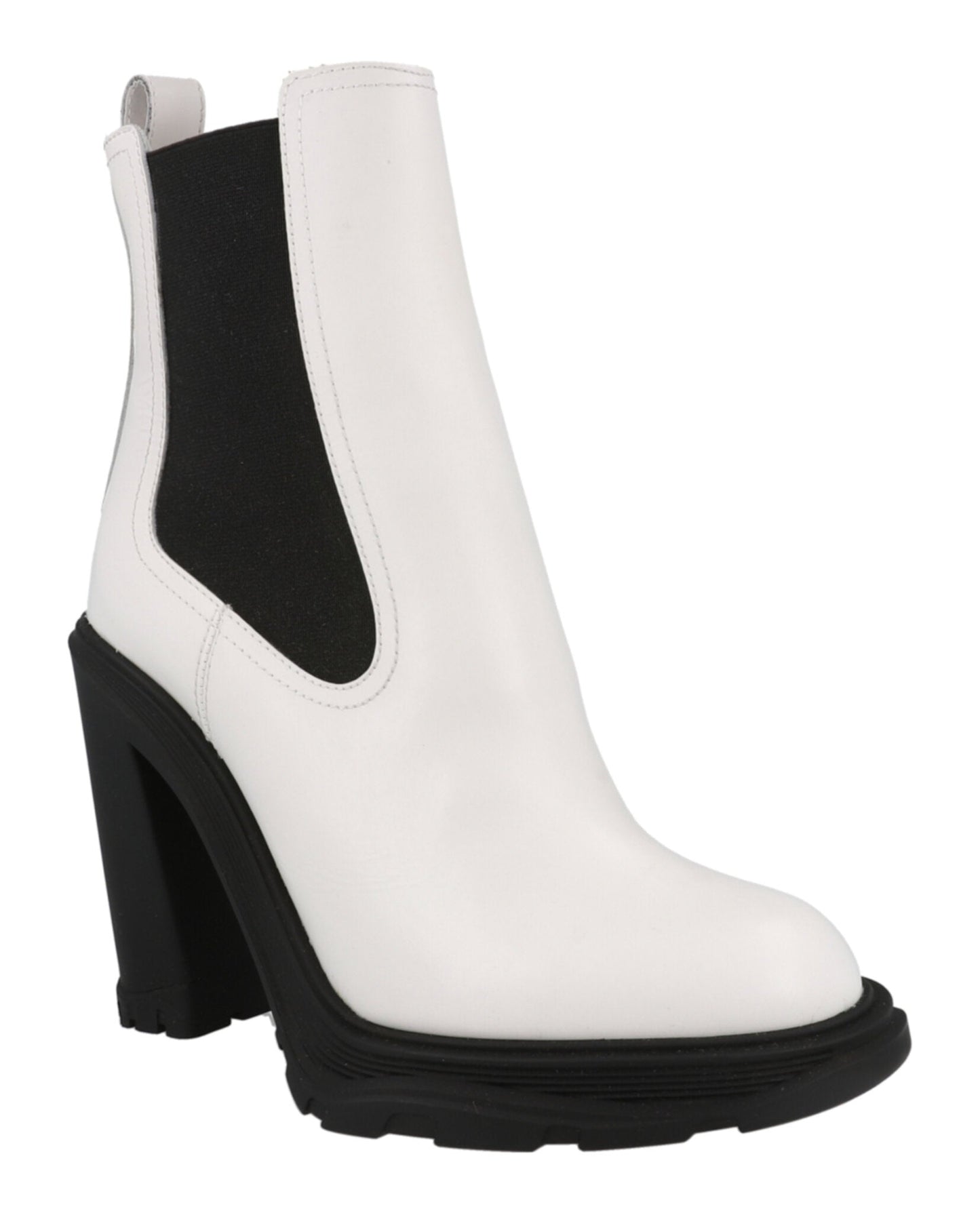 Alexander McQueen Women's Leather Heeled Chelsea Boots