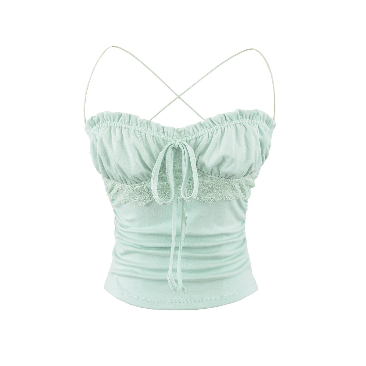 Slim fit lace up top for women
