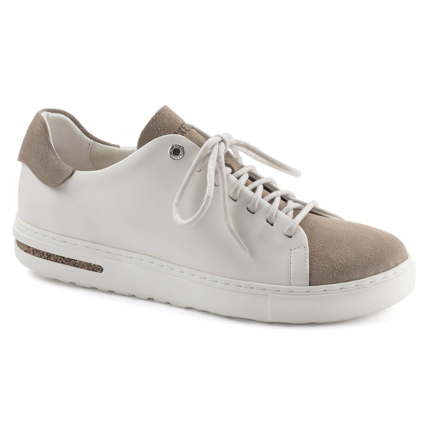Birkenstock Unisex Bend Low Decon Pop Natural Leather Nubuck Taupe/Eggshell