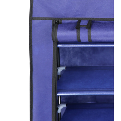 4 Tier Shoe Rack with Side Pocket Holds 24 Shoes