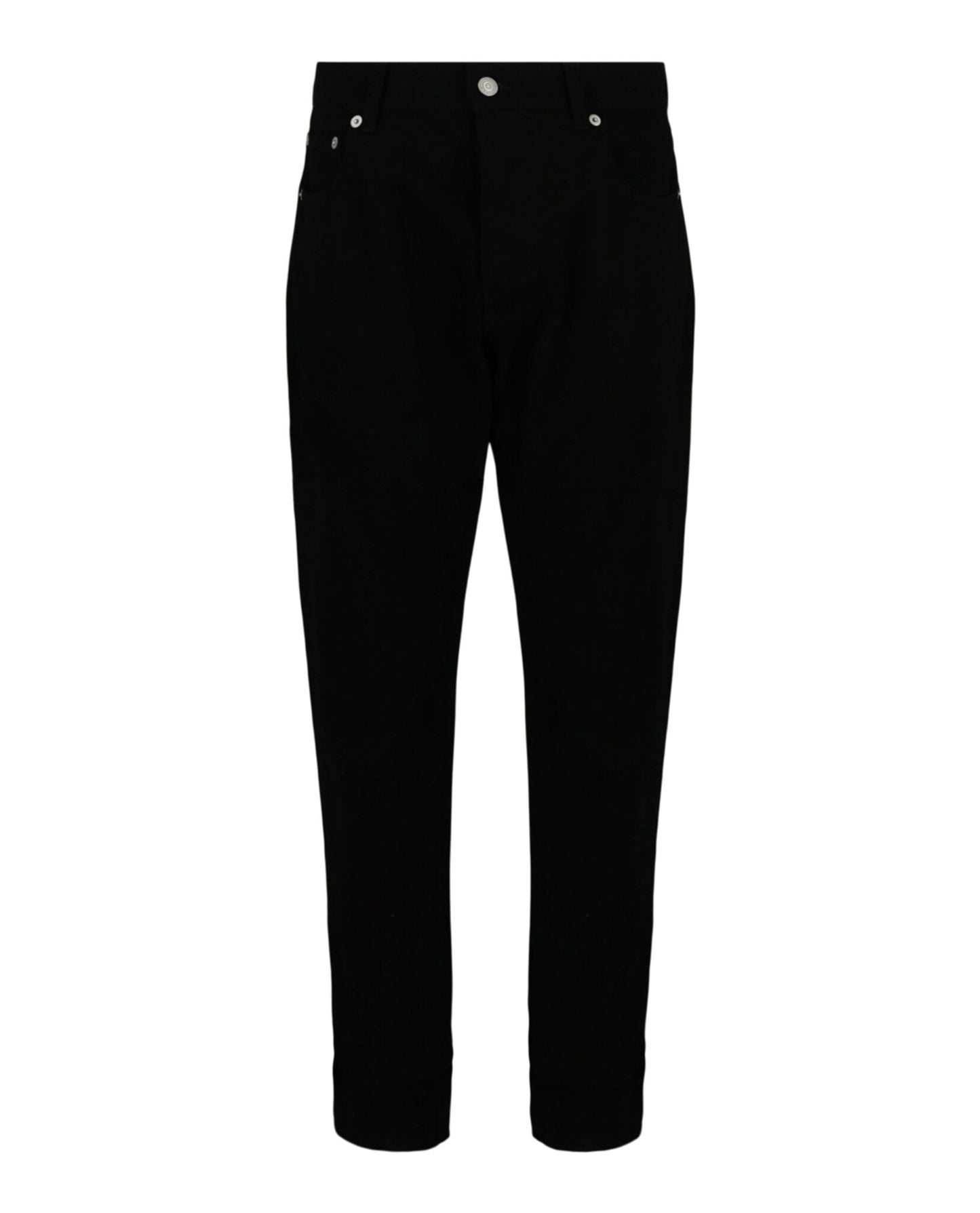 Alexander McQueen Logo Embroidered Jeans