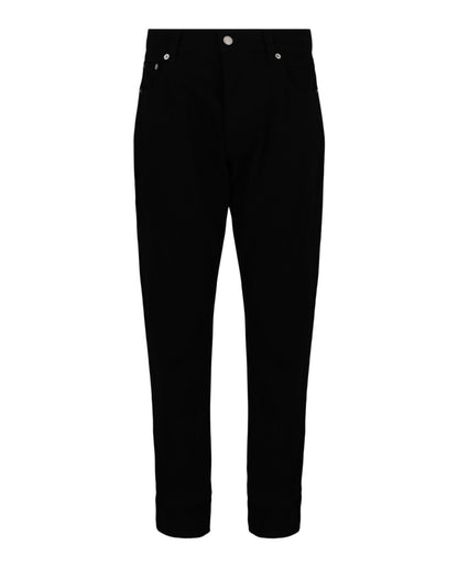 Alexander McQueen Logo Embroidered Jeans
