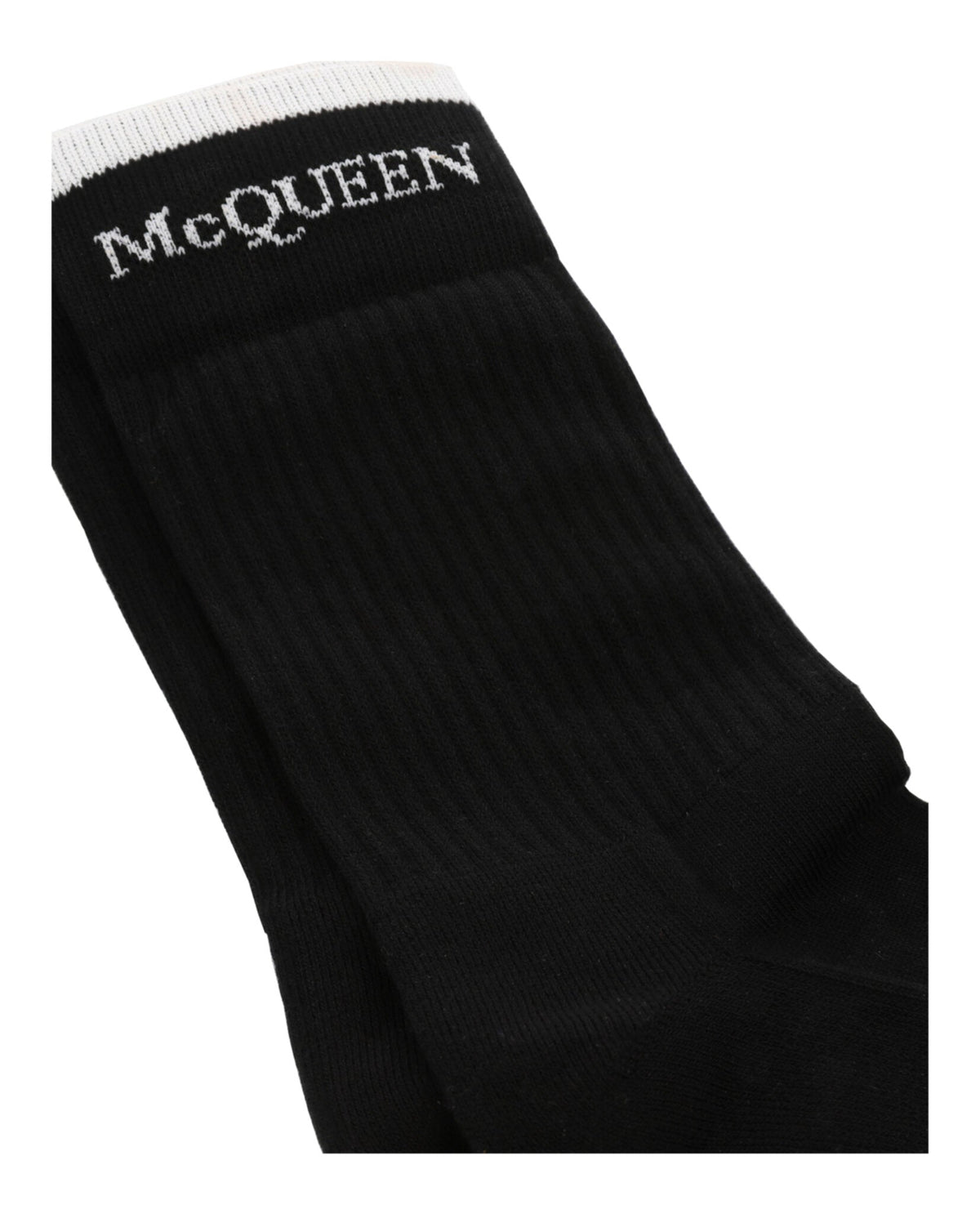 Alexander McQueen Foldover Signature Knit Socks