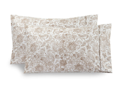 Elegant Comfort Printed Paisley Pattern Pillowcases
