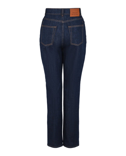 Alexander McQueen High-Waisted Boyfriend Jeans