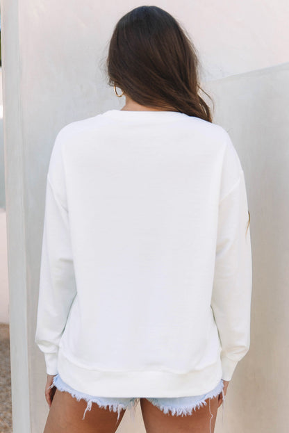 Threaded Pear Saratris Drop Shoulder Oversized Sweatshirt
