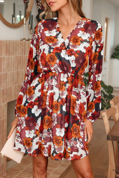 Threaded Pear Marianna Sleeve Flowy Mini Dress