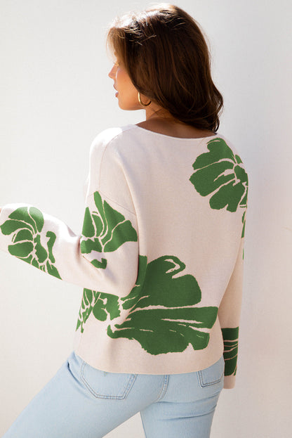 Threaded Pear Beth Wide Sleeve Baggy Sweater