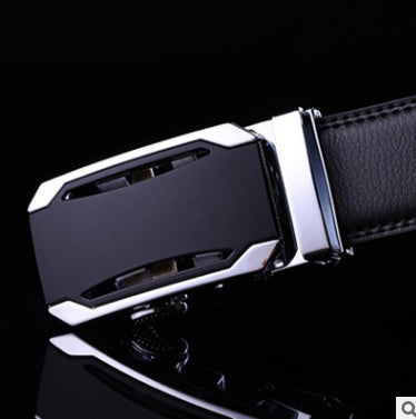 Men’s Factory Direct Automatic Leather Belt | Premium Wholesale Business Ratchet Belt | Luxury Genuine Leather Men's Belt | Sleek Professional No-Hole Automatic Waistband