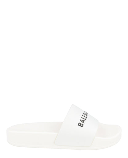 Balenciaga Logo Pool Slides
