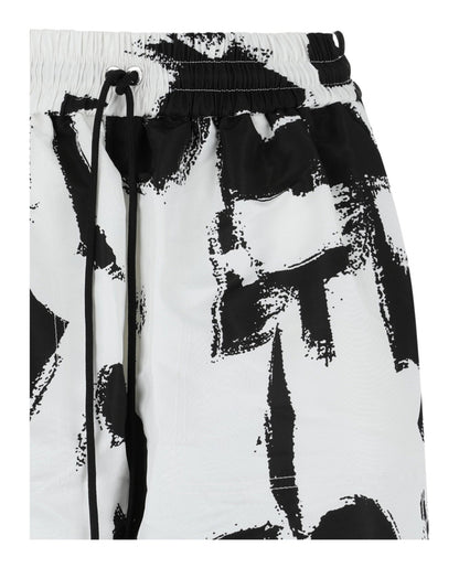 Alexander McQueen Graffiti Print Shorts