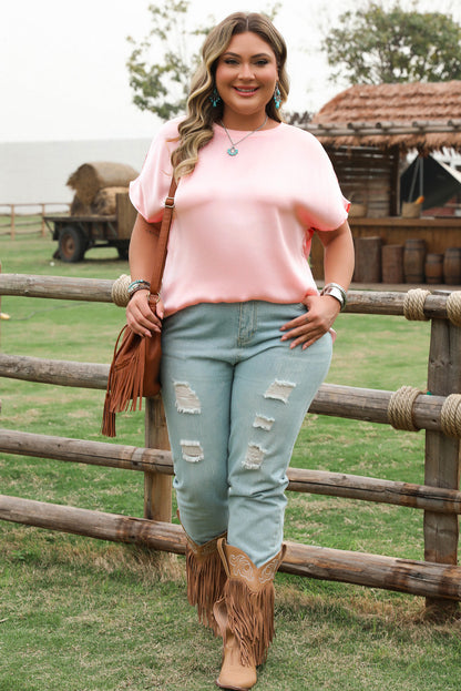Threaded Pear Nyomi Short Batwing Sleeve PLUS Top