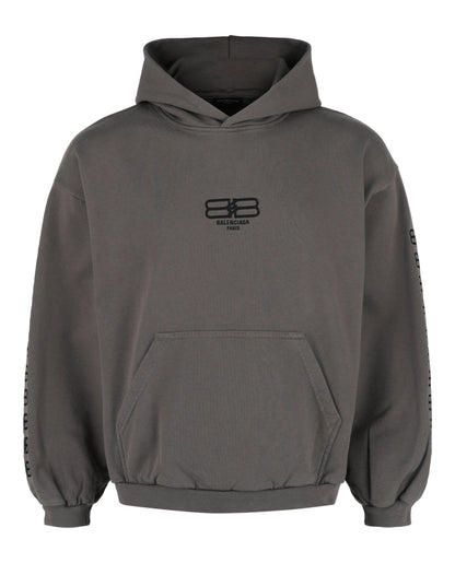 Balenciaga Embroidered Cotton Hoodie