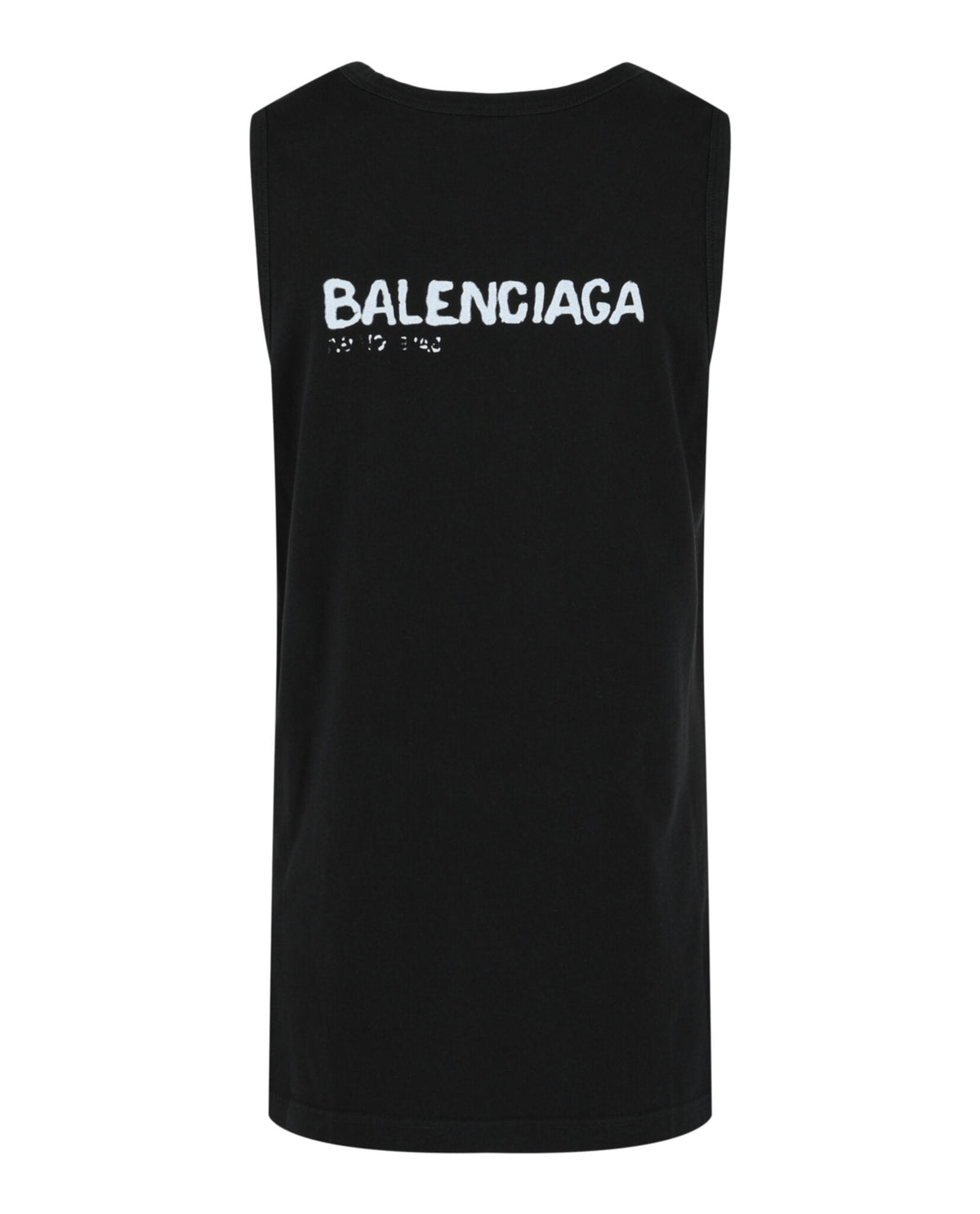 Balenciaga Logo Print Cotton Tank