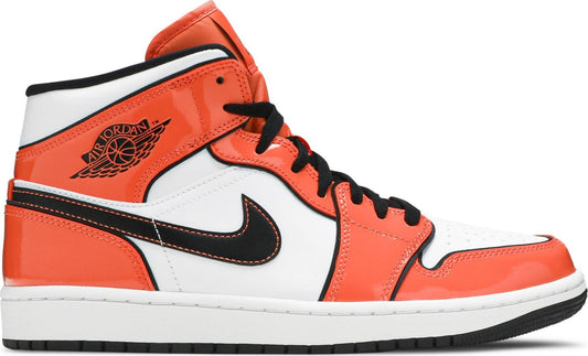 Air Jordan Men's Retro1 Mid Se 'Turf Orange' Sneakers