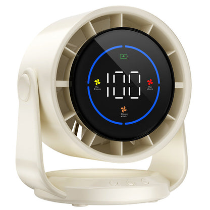 100-Speed Rechargeable Desk Fan