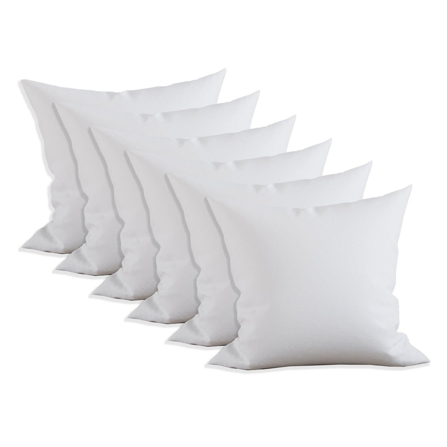Elegant Comfort Pillow Inserts - Poly-Cotton Shell Siliconized Fiber Filling