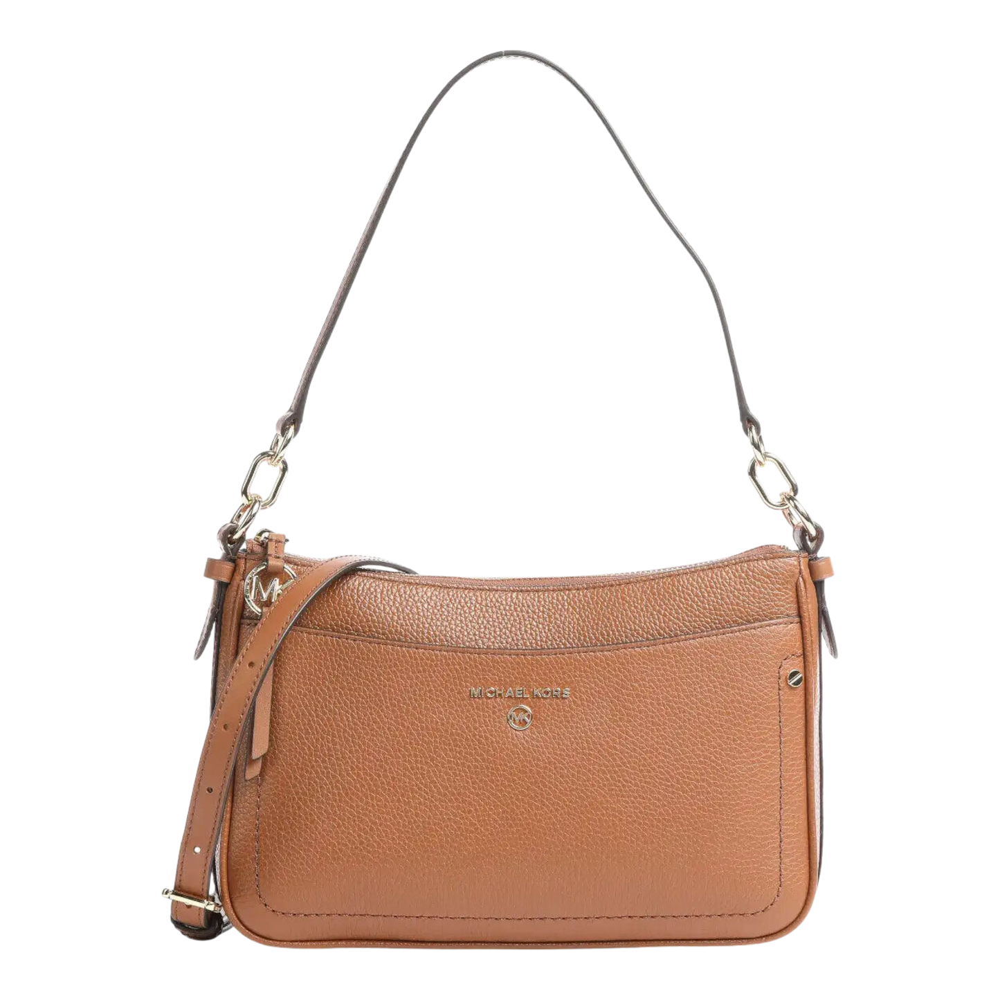 Michael Kors Jet Set Charm Women Shoulder Bag Brown Leather