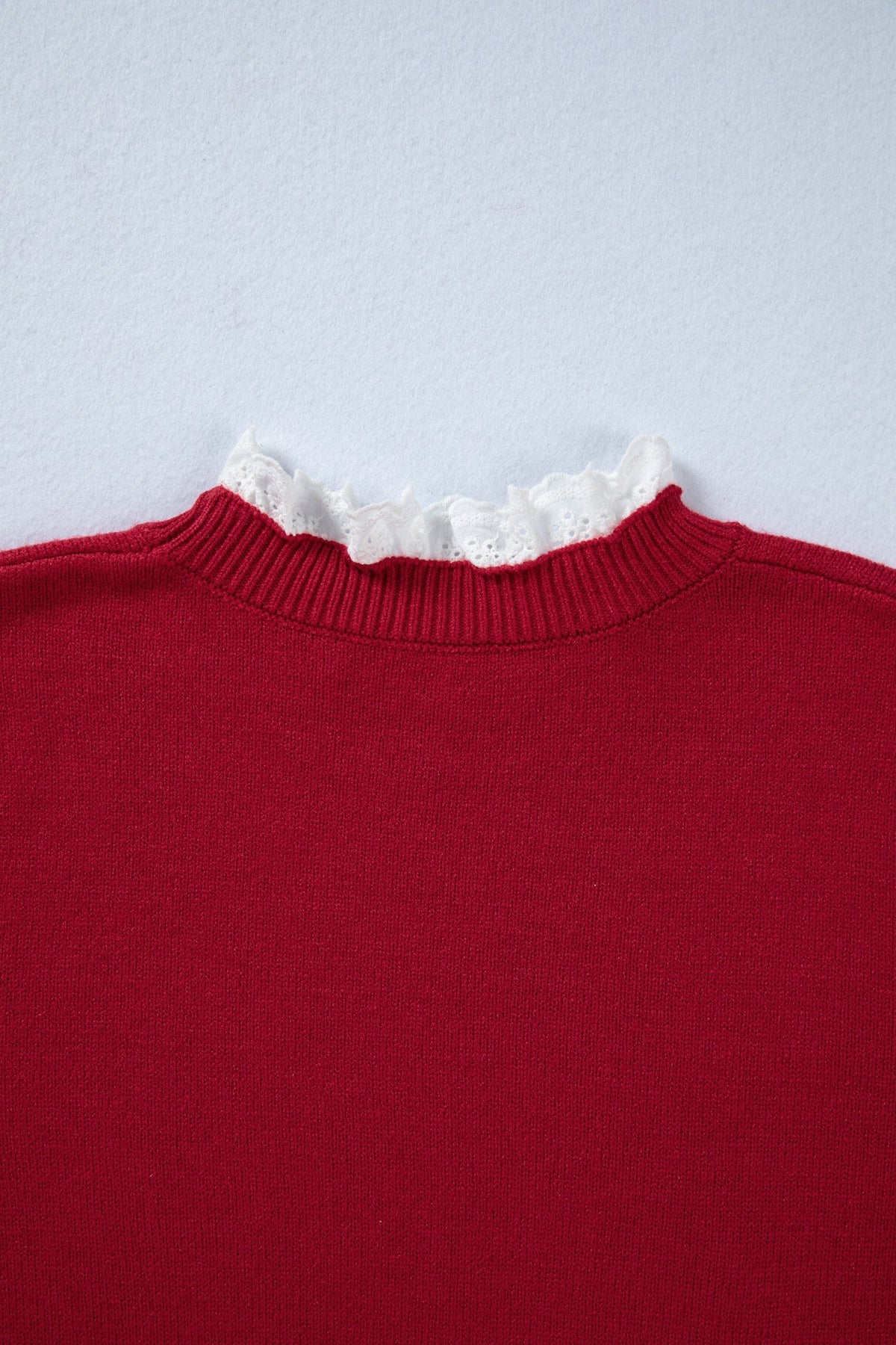Threaded Pear Brooklynn Patchwork Cuffs Loose Sweater