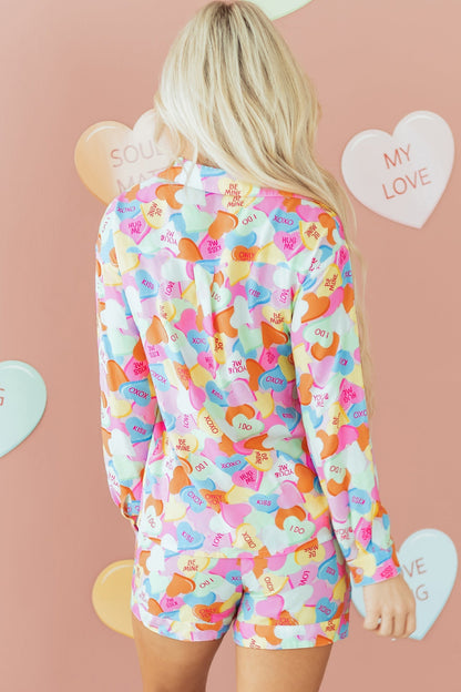 Threaded Pear Remi Heart Collared Tunic Shirt